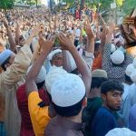 রোহিঙ্গা নেতা মুহিবুল্লাহর জানাজায় মানুষের ঢল