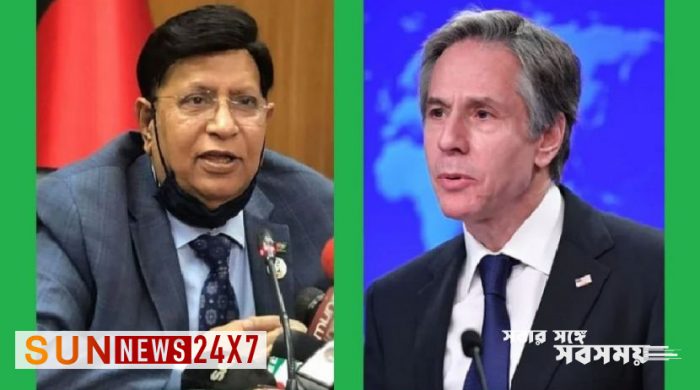 আব্দুল মোমেনকে মার্কিন পররাষ্ট্রমন্ত্রীর ফোন