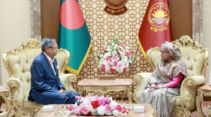 বঙ্গভবনে রাষ্ট্রপতির সঙ্গে প্রধানমন্ত্রীর সৌজন্য সাক্ষাৎ
