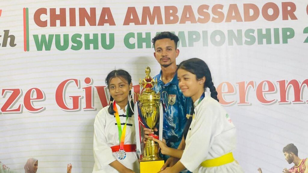 সপ্তম রাষ্ট্রদূত উশু চ্যাম্পিয়নশিপে উখিয়ার মেয়ে মেহজাবিন ইশা সফলতা: কক্সবাজার উশু স্কুল রানার্স আপ সপ্তম রাষ্ট্রদূত উশু চ্যাম্পিয়নশিপে উখিয়ার মেয়ে মেহজাবিন ইশা সফলতা: কক্সবাজার উশু স্কুল রানার্স আপ