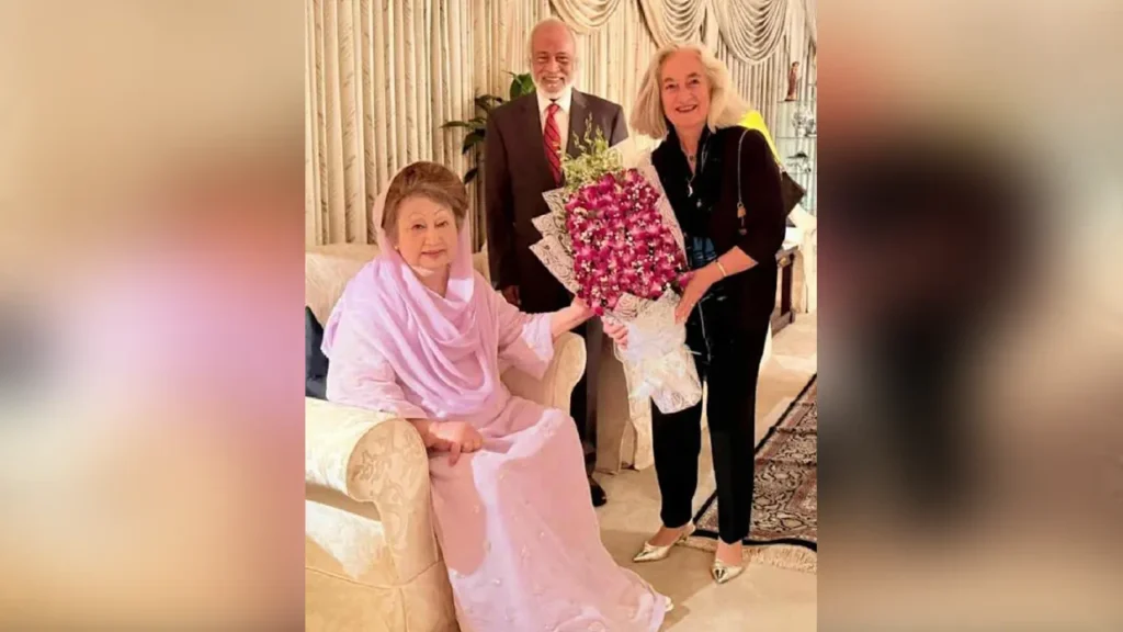 খালেদা জিয়ার সঙ্গে সাক্ষাৎ করলেন ফ্রান্সের বিদায়ী রাষ্ট্রদূত মেরি মাসদুপুই