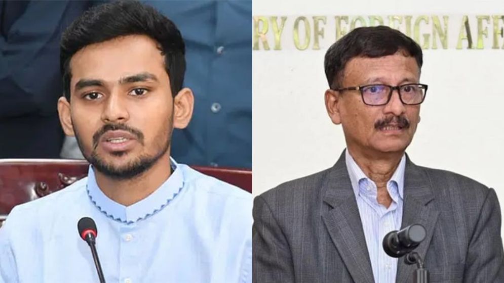 ভারতের সঙ্গে ১০ চুক্তি বাতিলের দাবি আসিফ মাহমুদের, নিরুত্তর পররাষ্ট্র উপদেষ্টা ভারতের সঙ্গে ১০ চুক্তি বাতিলের দাবি আসিফ মাহমুদের, নিরুত্তর পররাষ্ট্র উপদেষ্টা