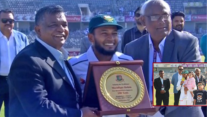 শততম টেস্টে বিশেষ সম্মাননা পেলেন মুশফিকুর রহিম শততম টেস্টে বিশেষ সম্মাননা পেলেন মুশফিকুর রহিম