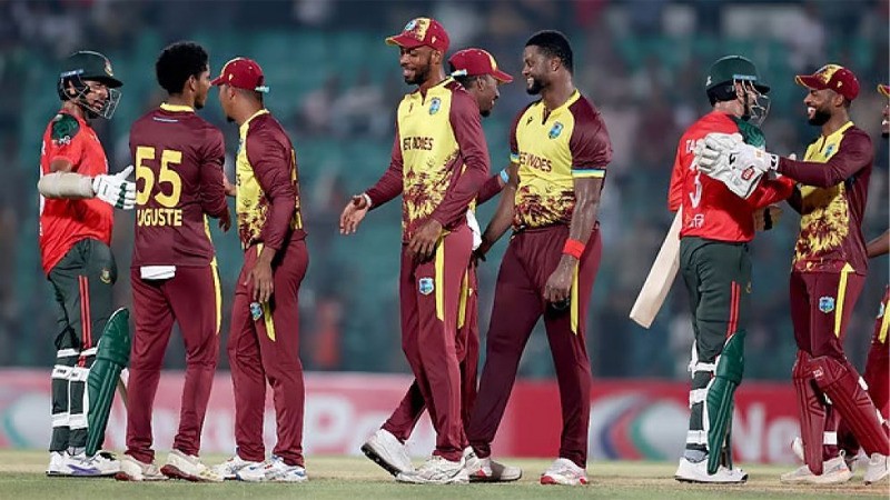 ৫ উইকেটের জয়ে বাংলাদেশকে হোয়াইটওয়াশ করল ওয়েস্ট ইন্ডিজ ৫ উইকেটের জয়ে বাংলাদেশকে হোয়াইটওয়াশ করল ওয়েস্ট ইন্ডিজ