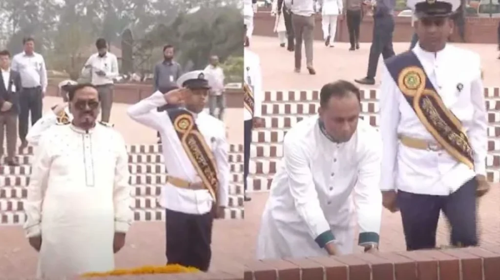 জাতীয় স্মৃতিসৌধে শ্রদ্ধা জানালেন স্পিকার হাফিজ উদ্দিন ও ডেপুটি স্পিকার কায়সার কামাল