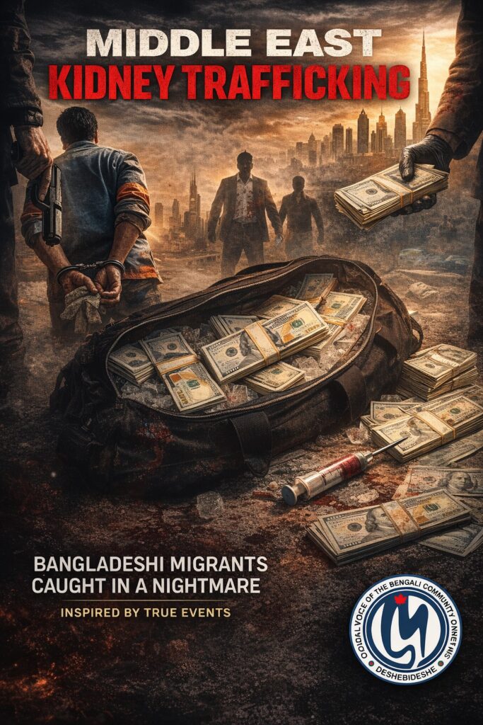 মধ্যপ্রাচ্যে বাংলাদেশি শ্রমিকদের অঙ্গপাচার ট্র্যাজেডি