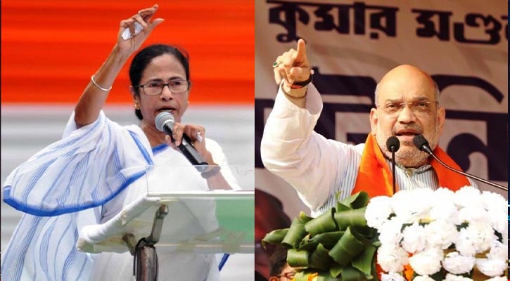 ‘উল্টো করে ঝোলানোর’ হুমকি অমিত শাহের, পাল্টা আক্রমণ মমতার ‘উল্টো করে ঝোলানোর’ হুমকি অমিত শাহের, পাল্টা আক্রমণ মমতার