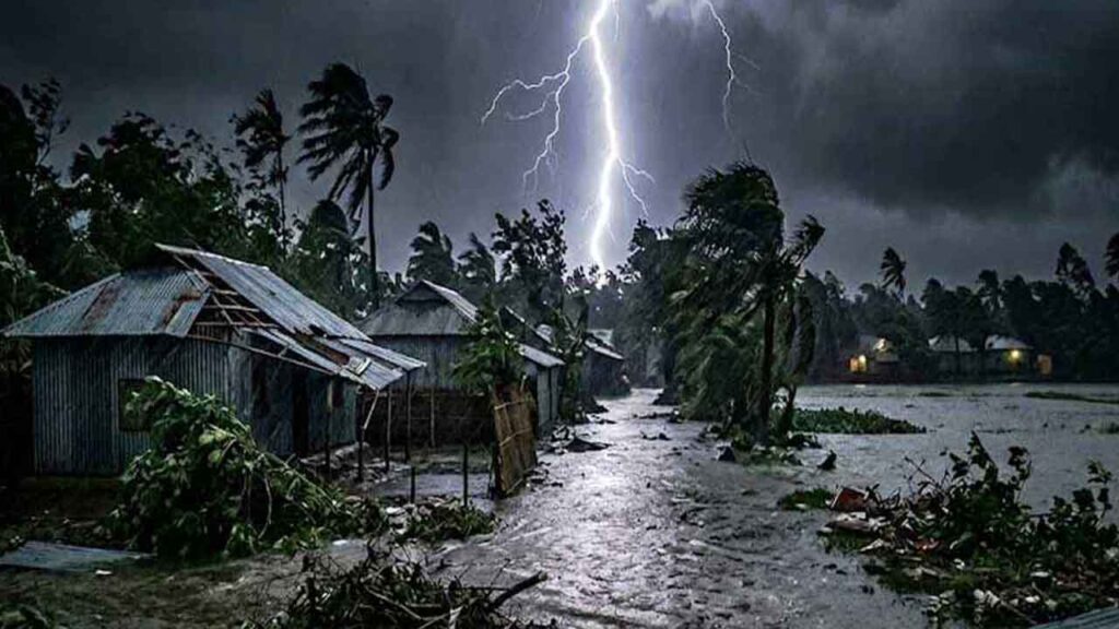 সাত জেলায় ৬০ কিমি বেগে ঝড়ের পূর্বাভাস, নদীবন্দরে ১ নম্বর সতর্ক সংকেত সাত জেলায় ৬০ কিমি বেগে ঝড়ের পূর্বাভাস, নদীবন্দরে ১ নম্বর সতর্ক সংকেত