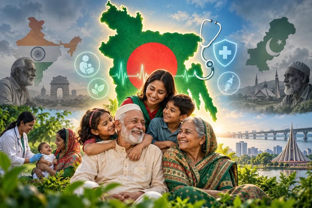 গড় আয়ুতে ভারত-পাকিস্তানের চেয়ে এগিয়ে বাংলাদেশ