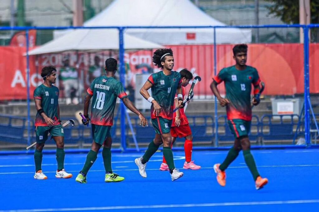 থাইল্যান্ডকে ৩-০ গোলে হারিয়ে এশিয়ান গেমসে সপ্তম হলো বাংলাদেশ হকি দল
