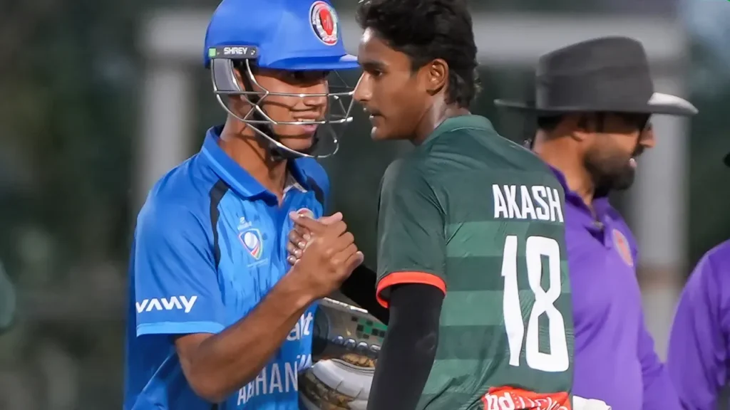 ৬ রানে ৪ উইকেট হারিয়ে অবিশ্বাস্য জয় টাইগার যুবাদের: আফগানদের হারিয়ে সিরিজে ১-০ তে এগিয়ে বাংলাদেশ